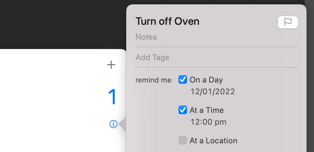 Add a Reminder with Specific Date/Time