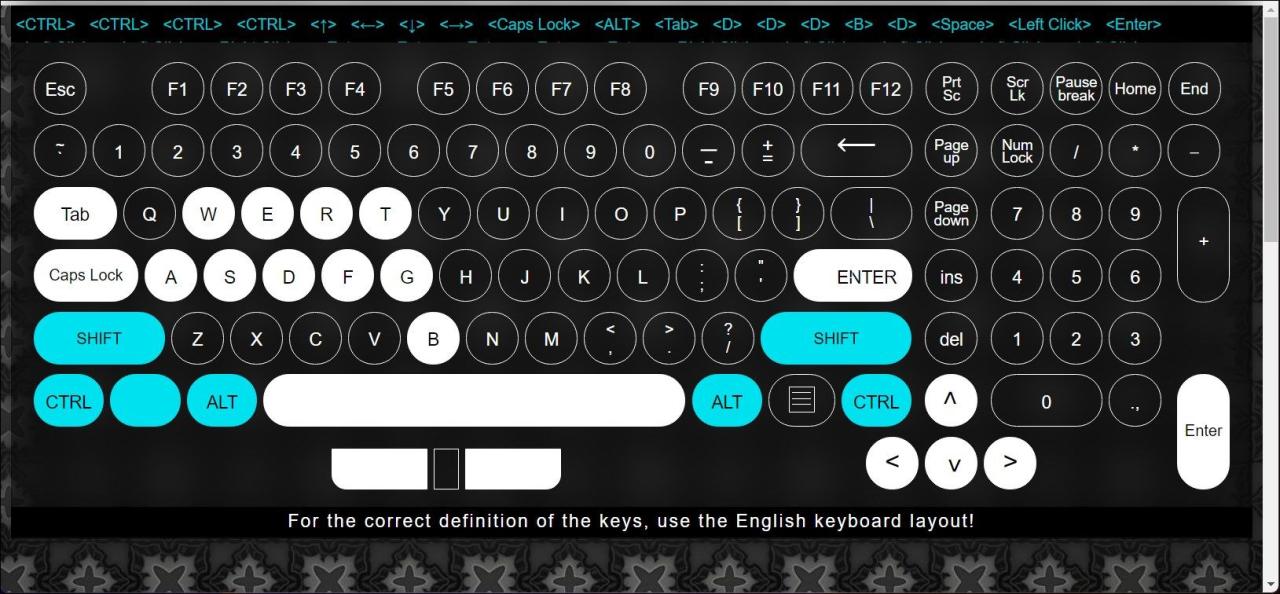 keyboard test space