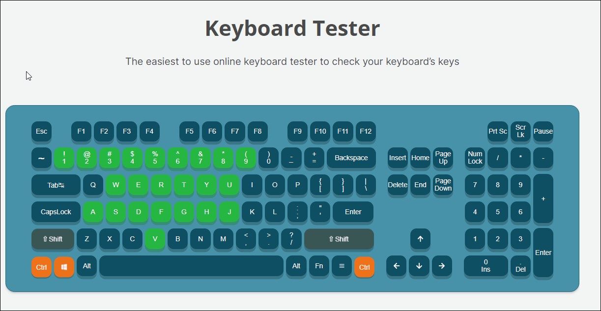 keyboard tester io