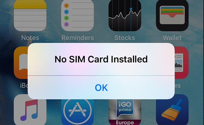 No SIM Card Installed