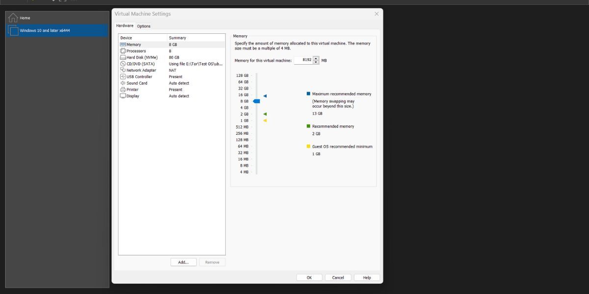 Reconfigure virtual machine resources