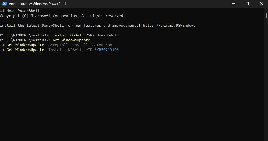 Start Windows Installation in PowerShell