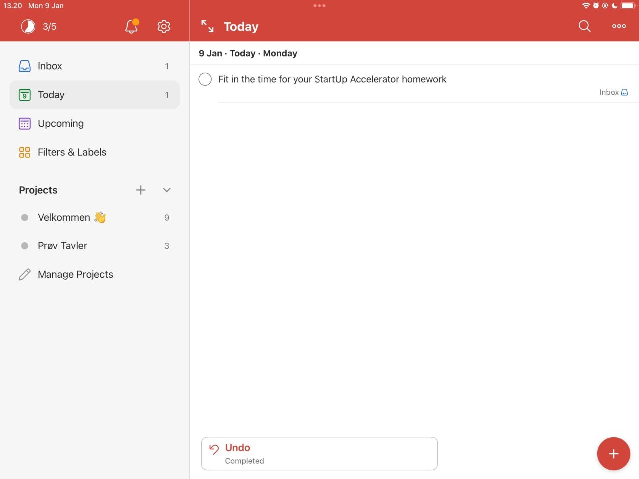 Todoist Overview Screenshot