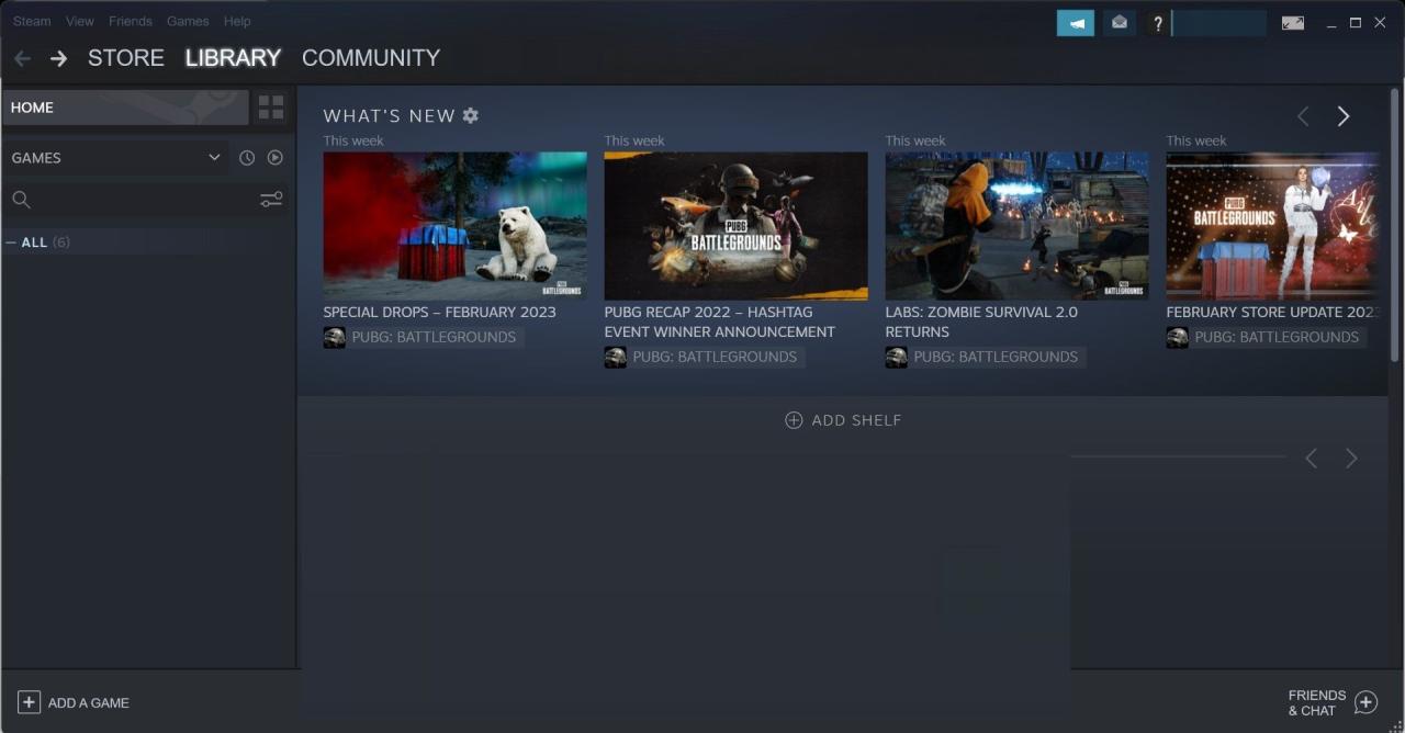 Click on the Friends and Chat Option in Steam Client