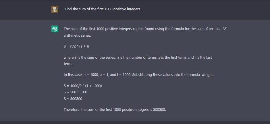 Arithmetic series problem - long method