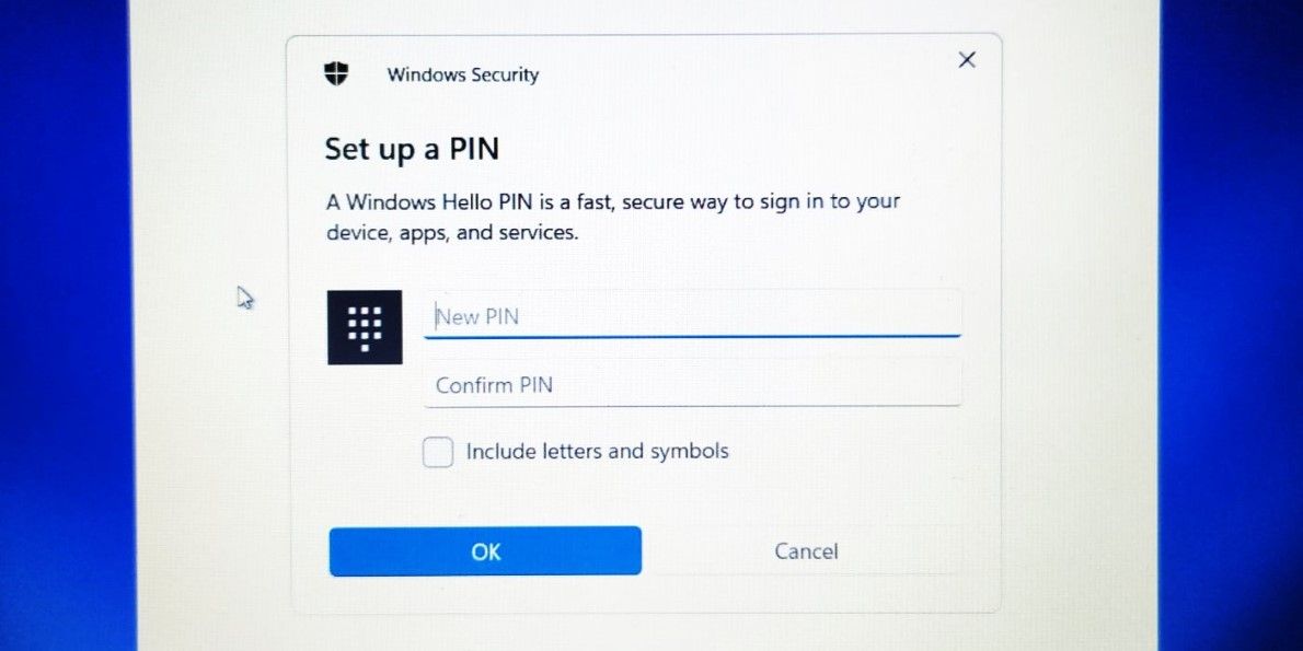 Change PIN on Windows 11