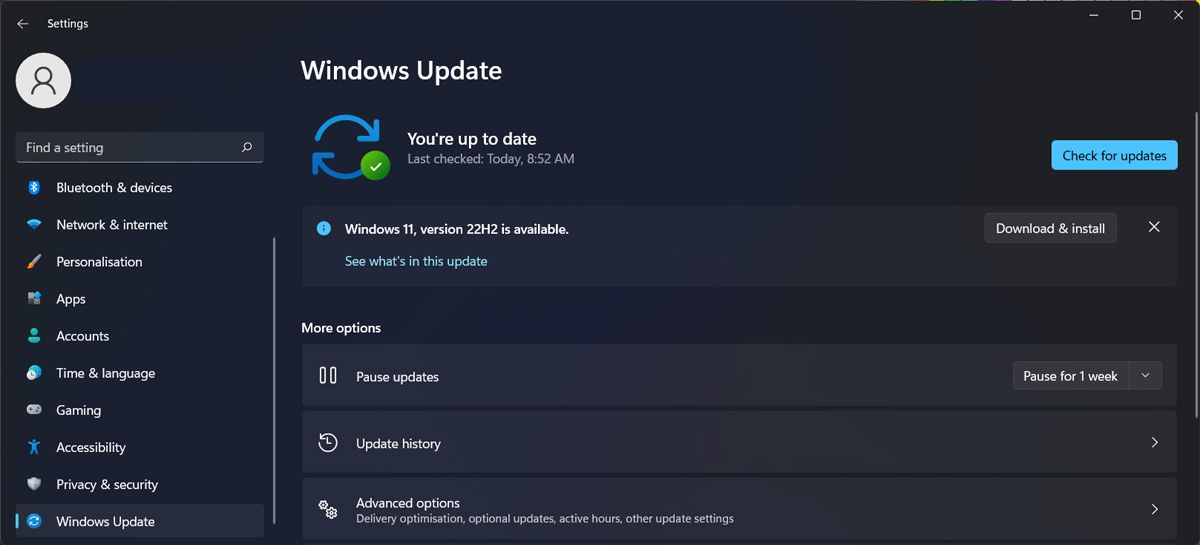 Update Windows 11