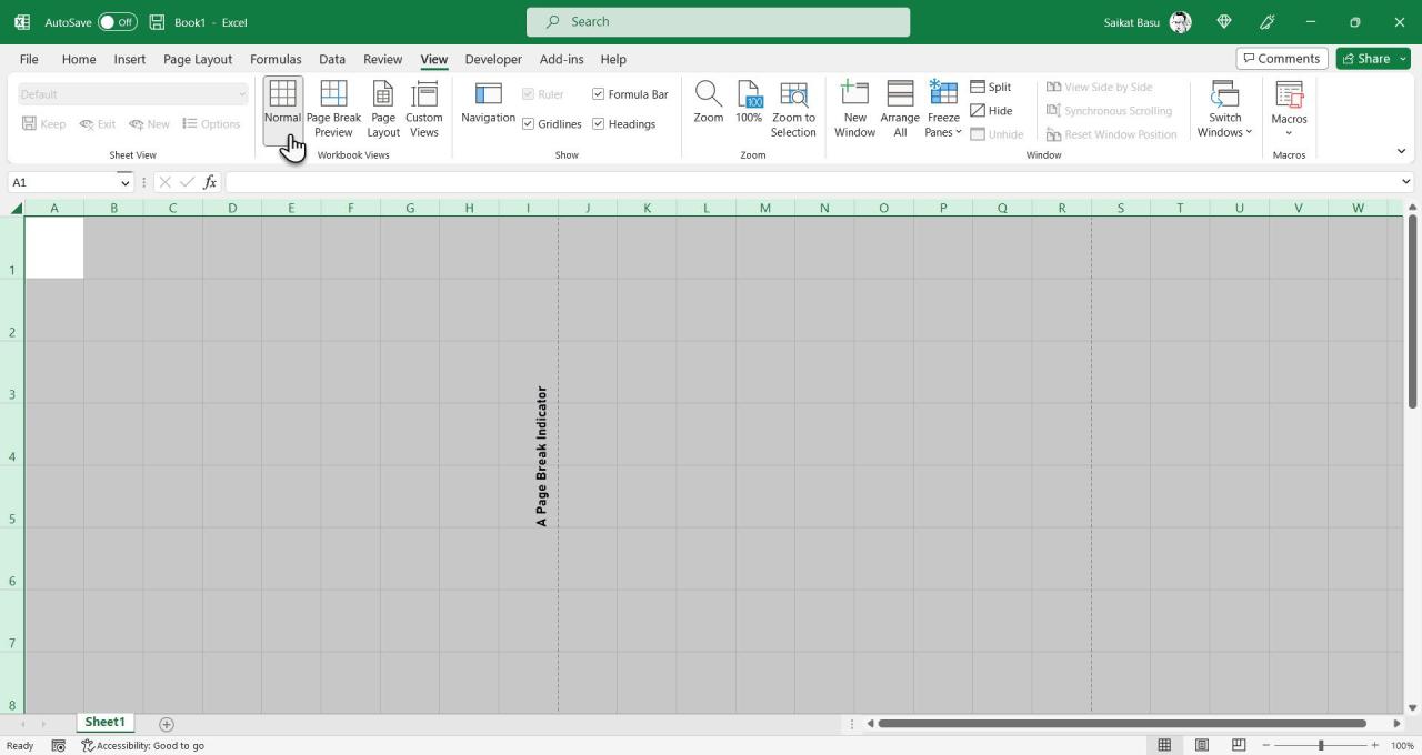 Excel Square Grid