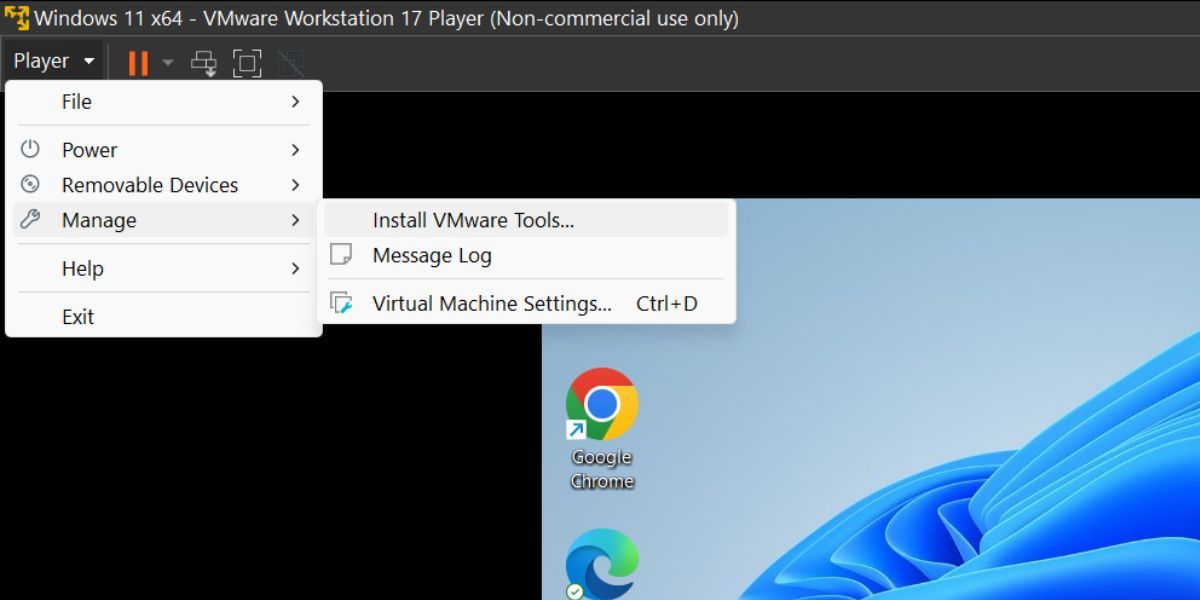 Installing VMware Tools