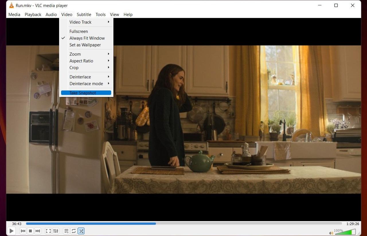 Taking Snapshot of Video on VLC