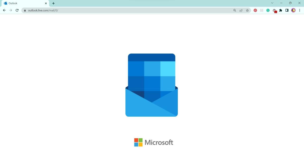 Microsoft Outlook Stuck on Loading Screen envelope animation loop