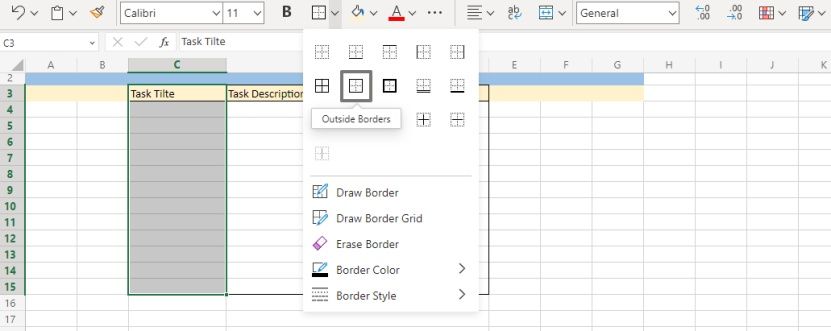 Add borders to the backlog table