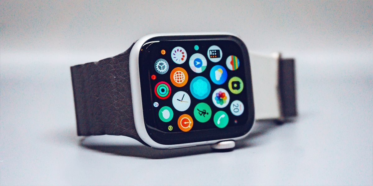 Apple Watch on white surface