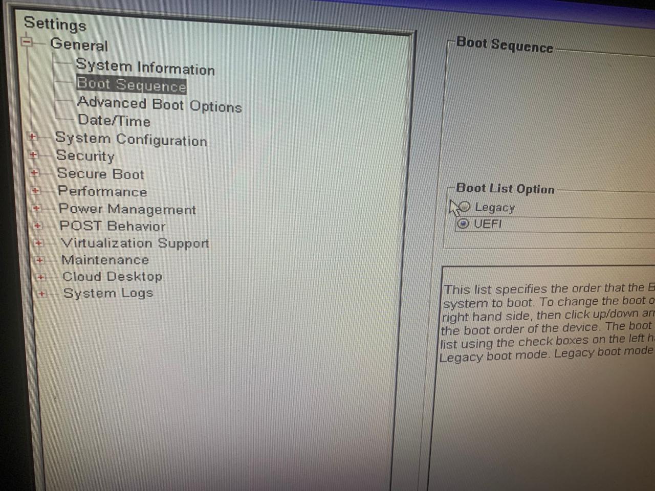 Changing the Boot Mode in BIOS