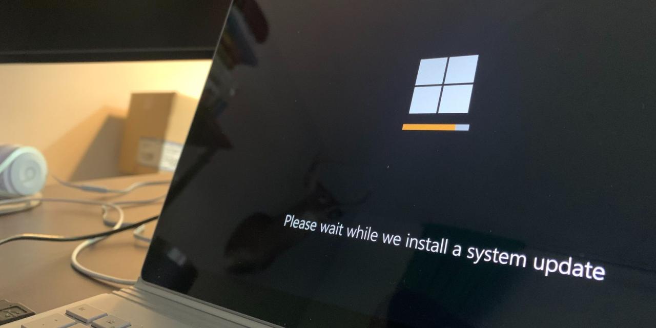 Installing a windows update