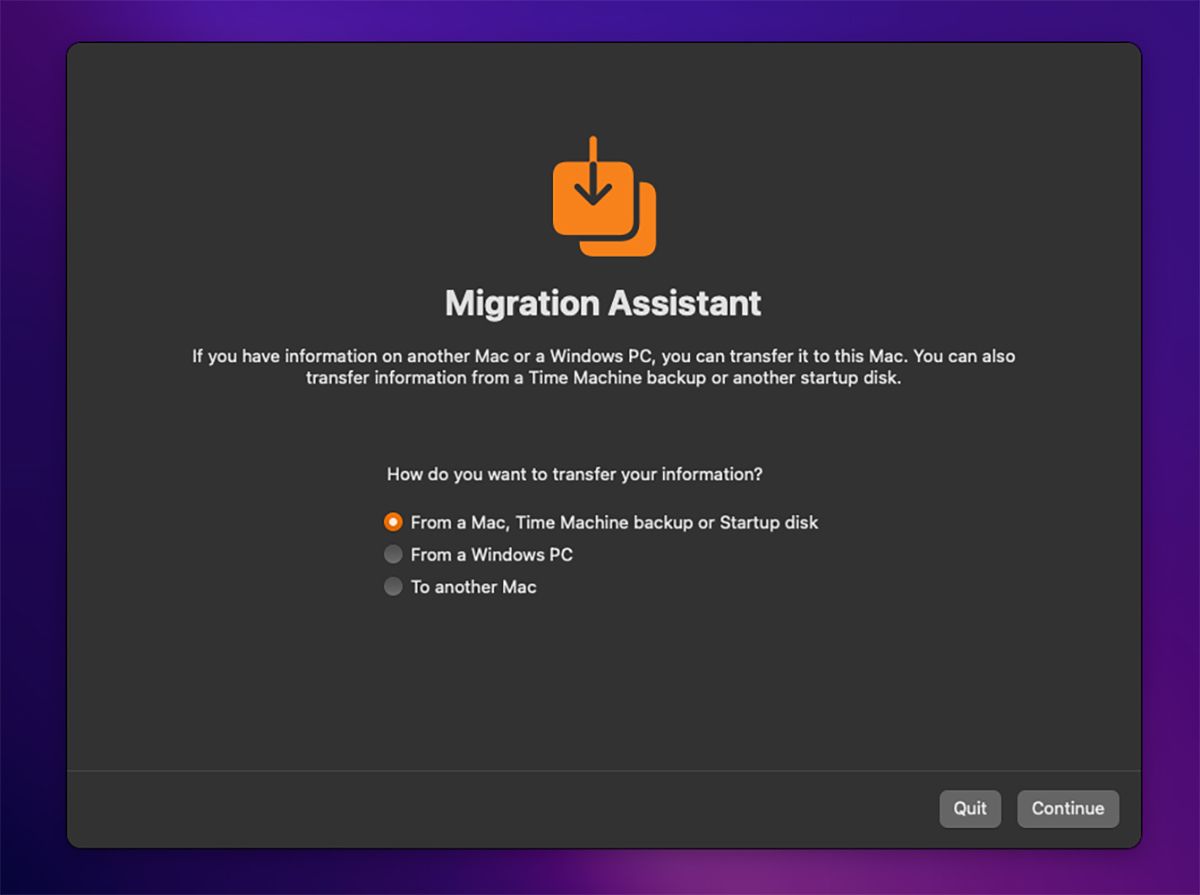 Different Ways to Transfer Data Using Migration Assistant