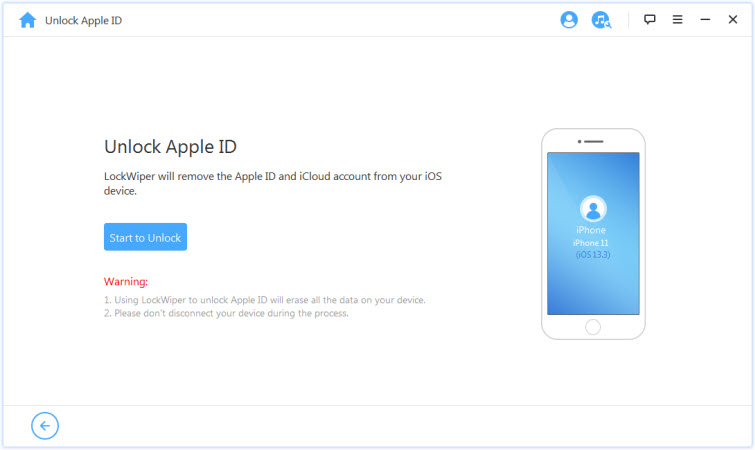 lockwiper screenshot unlock apple id