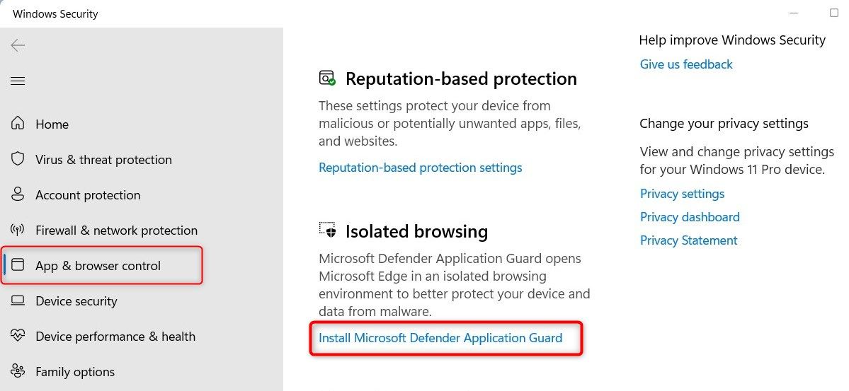 How to Install Microsoft Defender Application Guard Using Windows Security