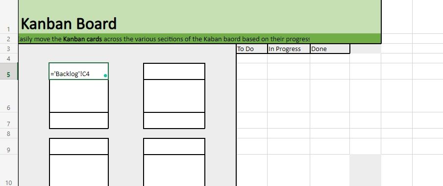 Linking the backlog data to the Kanban cards