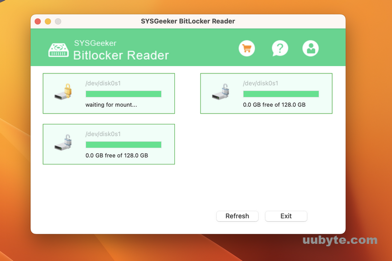 sysgeeker bitlocker reader