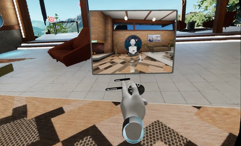 The screenshot mirror in Oculus Home