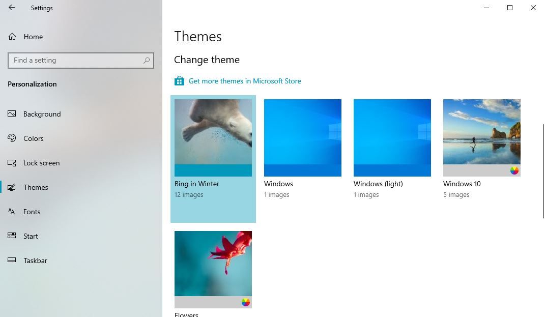 theme section