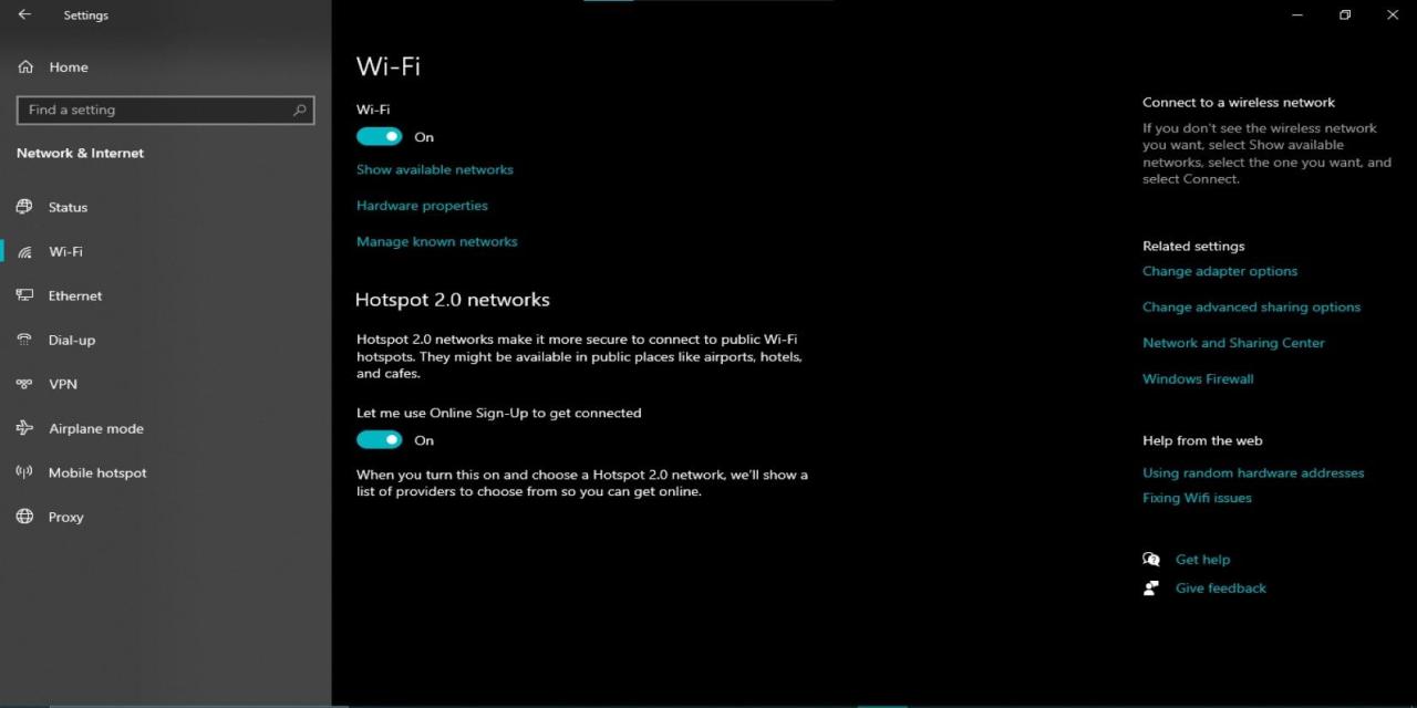 Wireless Network Management Feature Page