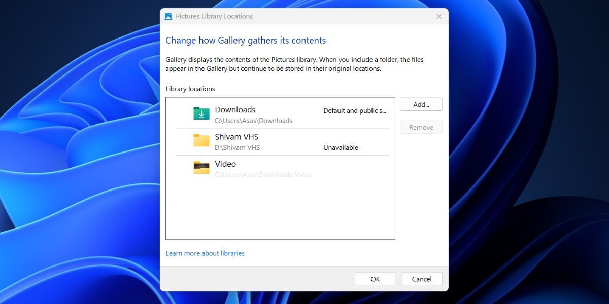 Adding a Folder to Gallery in Windows File Explorer