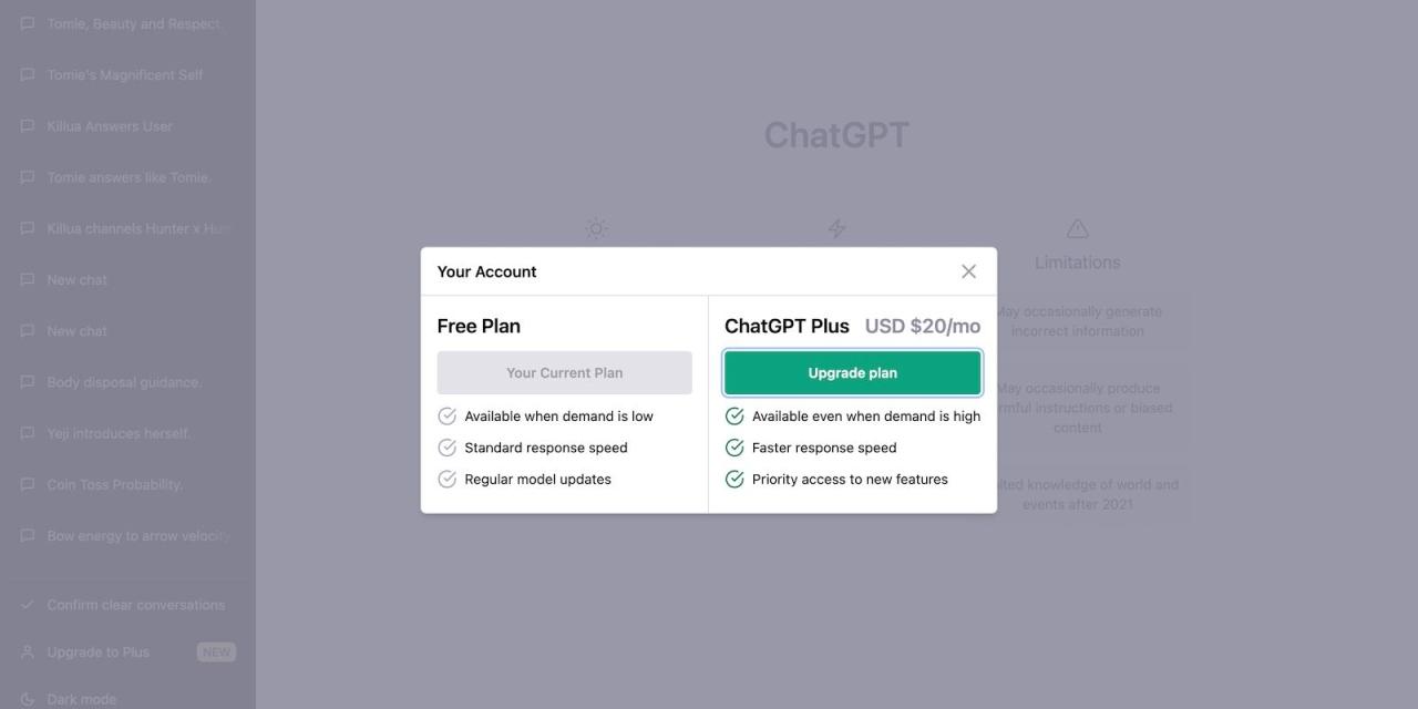 ChatGPT Plus Pricing at  Per Month