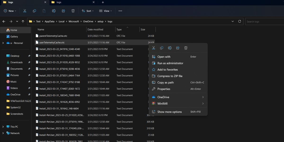 Clear OneDrive Logs