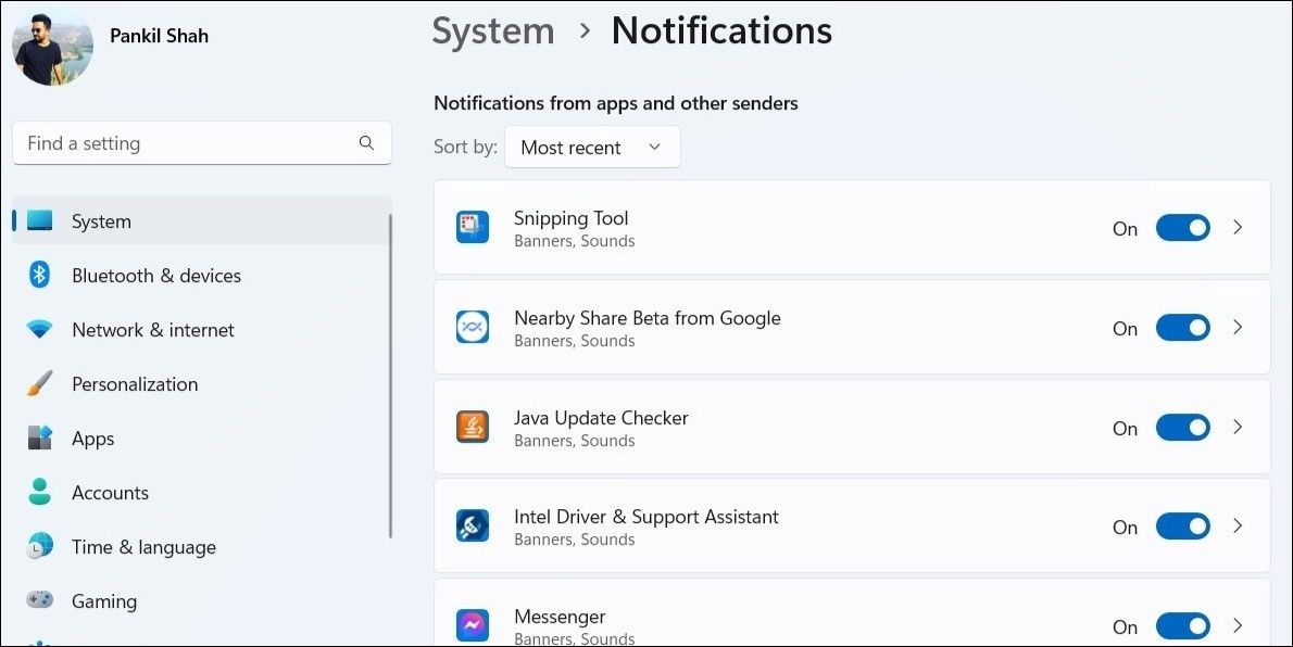 Enable Notifications for Apps on Windows