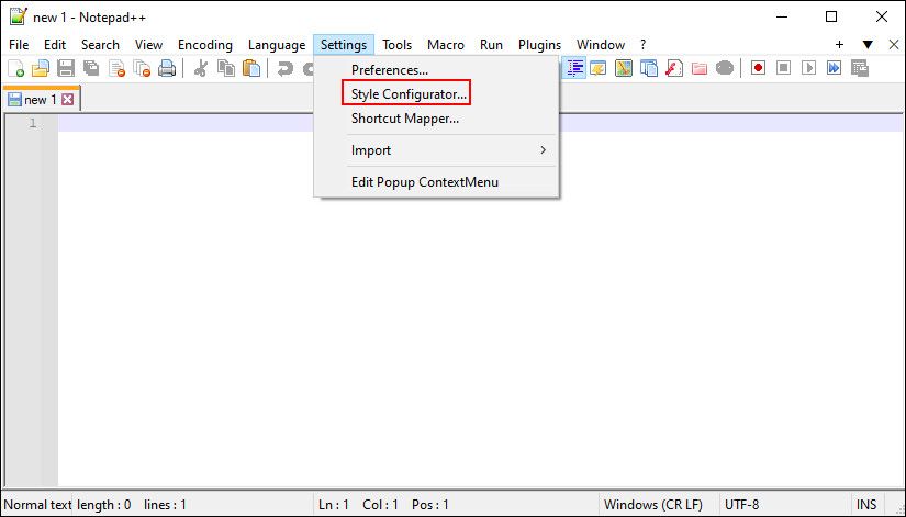 Style configurator