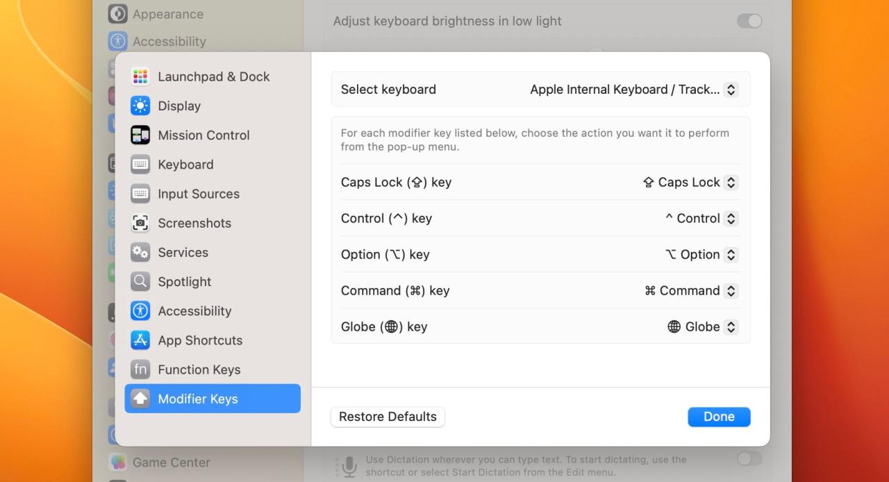 Reconfigure Modifier Keys 2