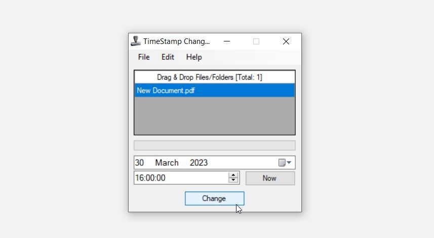 TimeStamp Changer app