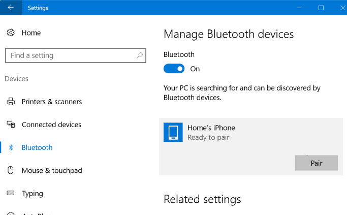 transfer photos to pc via bluetooth