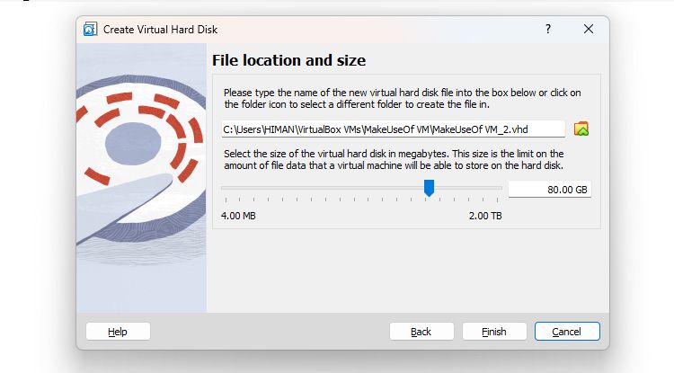 Virtual Machine Disk Settings