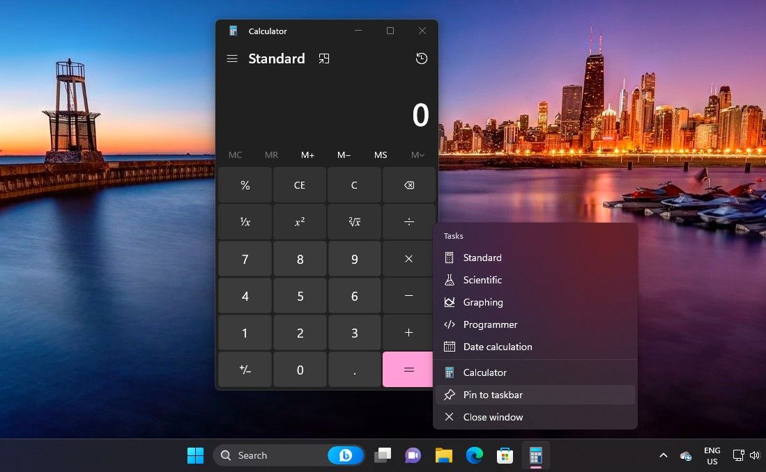 Open App Being Pinned to Windows 11 Taskbar