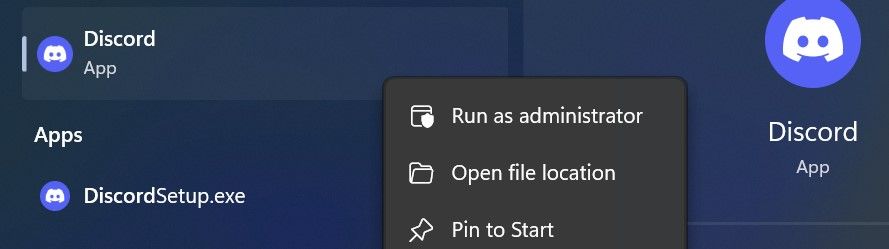 Run Discord as Administrator in Windows