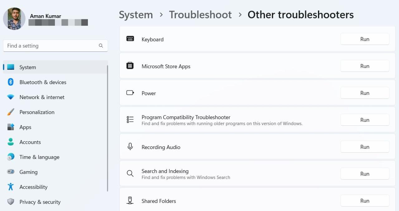 Microsoft Store Apps troubleshooter in the Settings app