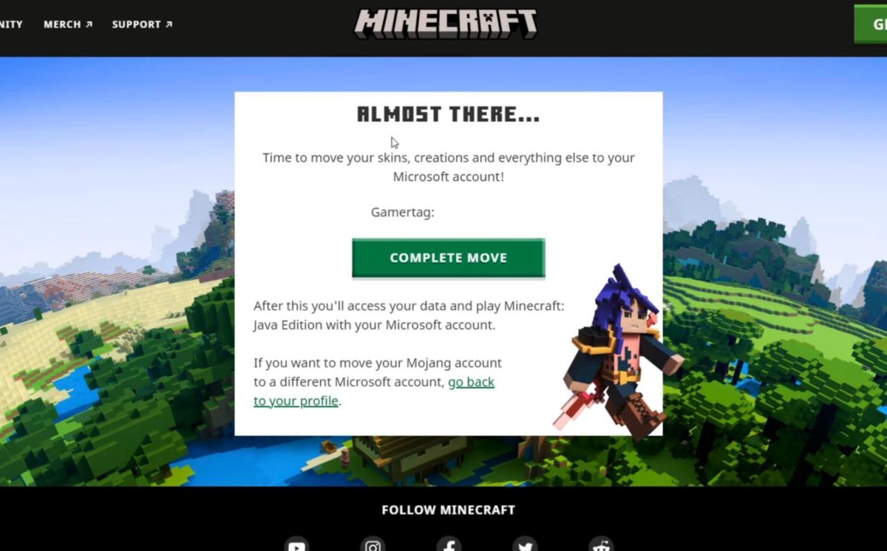 Minecraft Launcher Mojang Authentication Screen Complete Move