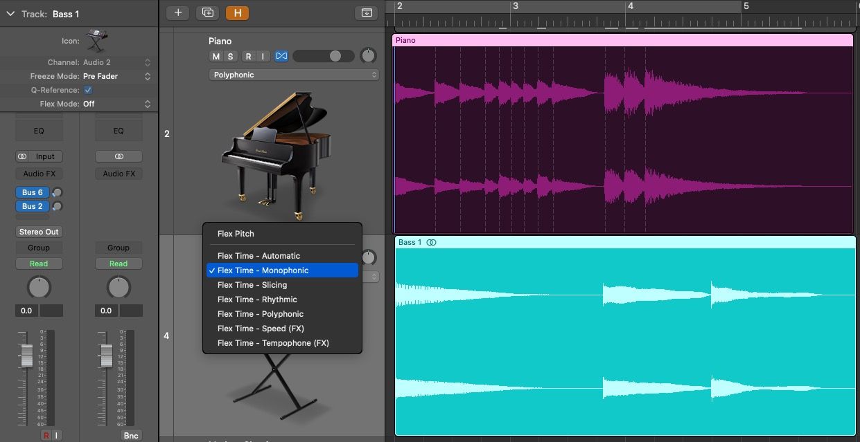 Flex Time algorithms in Logic Pro X