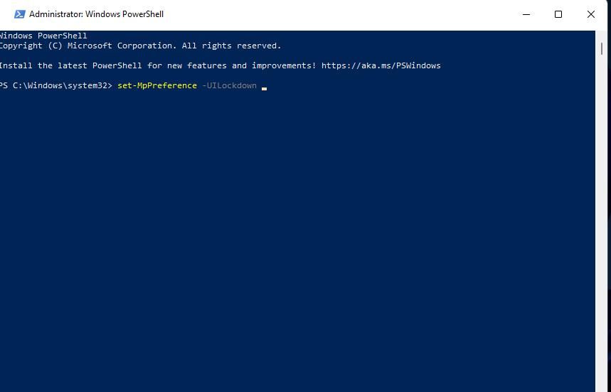 The set-Mppreference PowerShell command