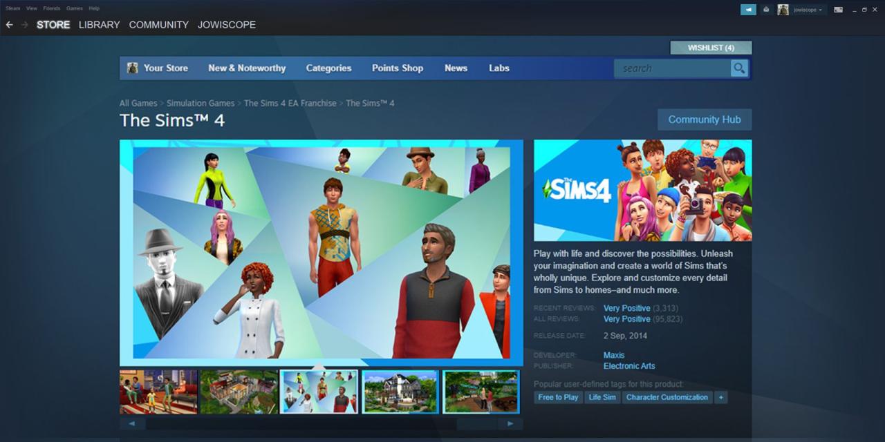 The Sims 4 on Steam