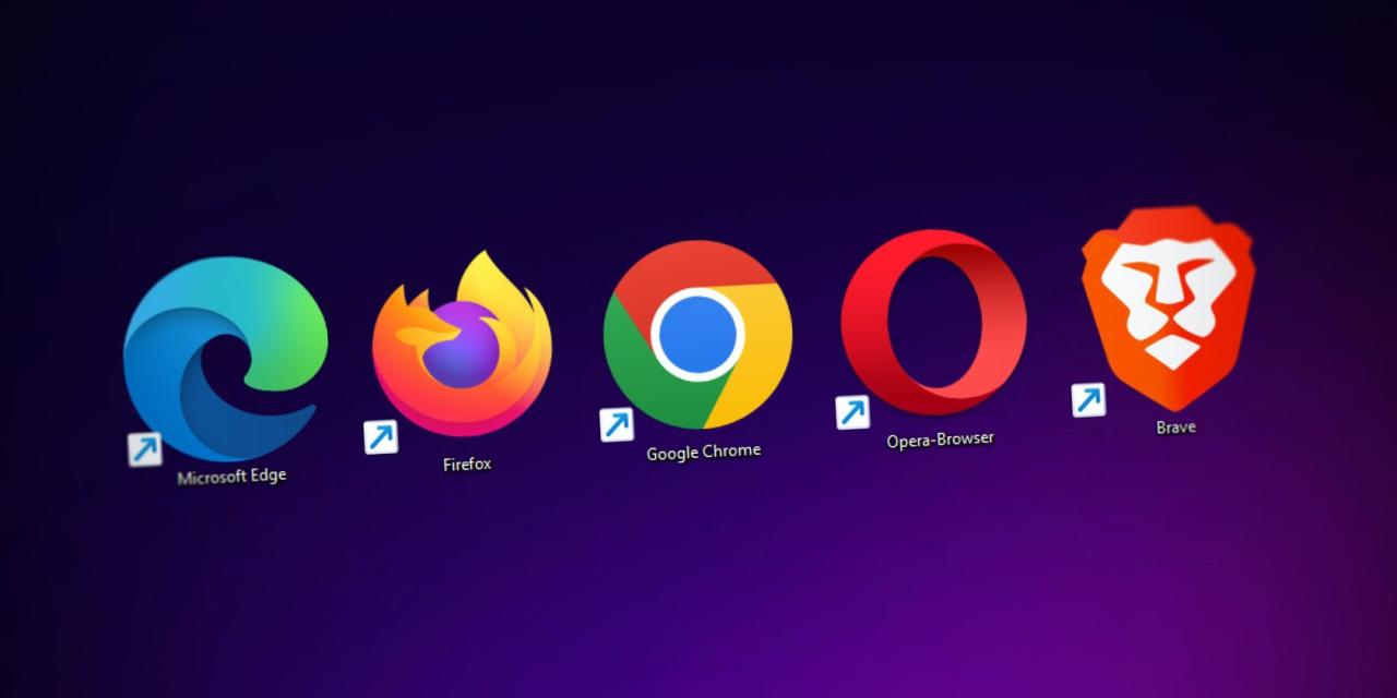 Desktop Screenshot of five different browsers