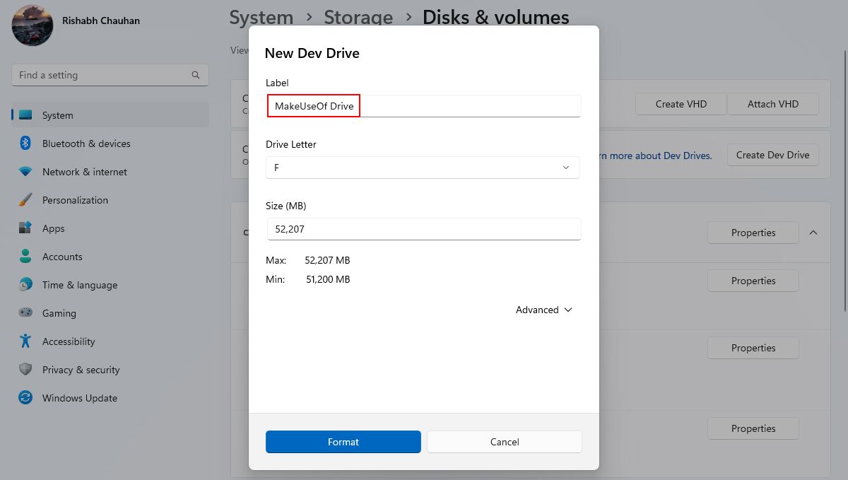 Windows Dev Drive Configuration Options